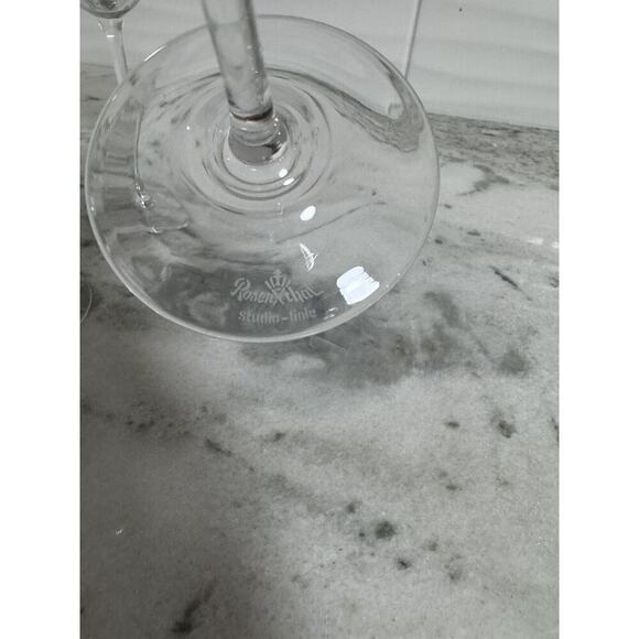 Rosenthal Motif Medium Crystal Wine Glasses Set Of 9 Signed Retired. - Picture 10 of 10